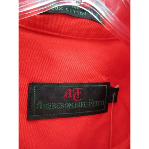 VINTAGE Abercrombie & Fitch Shirt Medium Button Up Field Outdoor 90s NEW - Picture 8 of 11